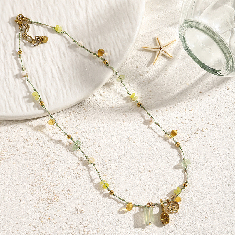 Dewy Days Handwoven Necklace