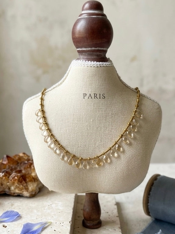 Honey Drop Fringe Necklace