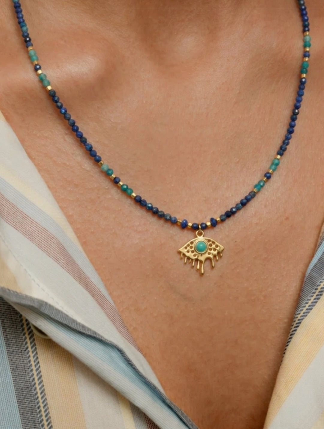 Mystic Flow Hand Beaded Necklace