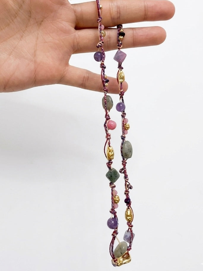 Agate Coast Handwoven Necklace
