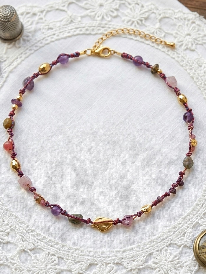 Agate Coast Handwoven Necklace