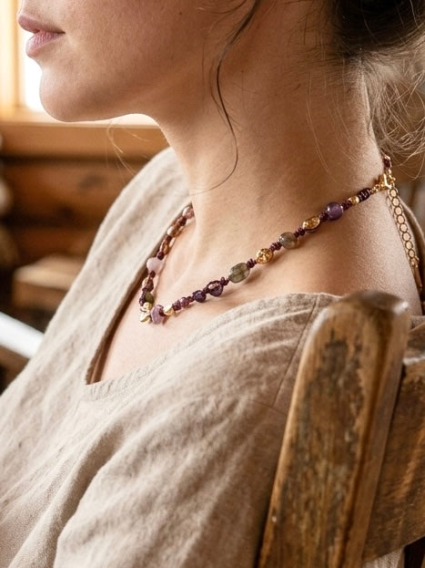 Agate Coast Handwoven Necklace